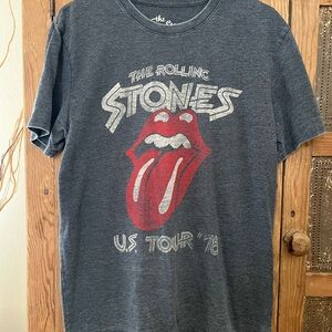 The Rolling Stones for Lucky Brand Tee - Charcoal & White